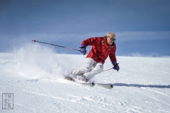 sciatore presso ski area sitas